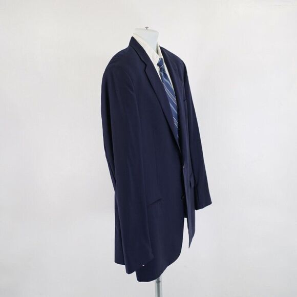 Jos A Bank Signature Gold Wool Blue Herringbone 44L / Slim 46L Blazer 2 Button - Picture 7 of 13